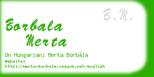 borbala merta business card